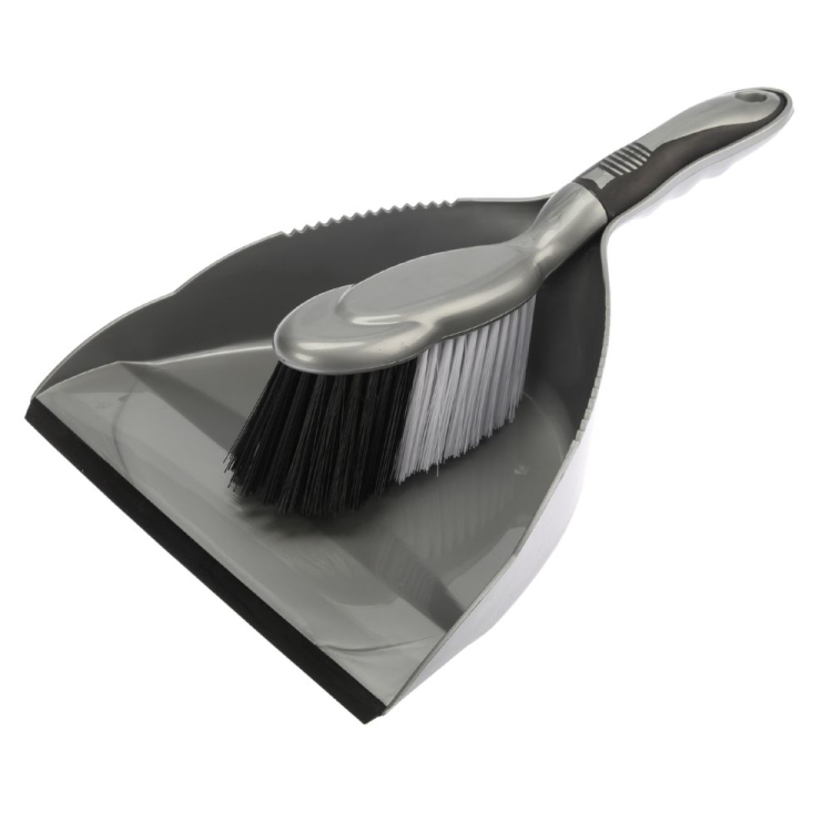 Zmiotka z szufelką PLATINUM silver RAVI